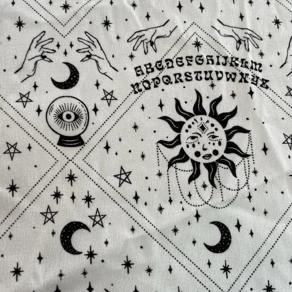 London Kaye Full Size Fitted Sheet Mystic Ouija Lunar Palmistry Witchy Gypsy‎
